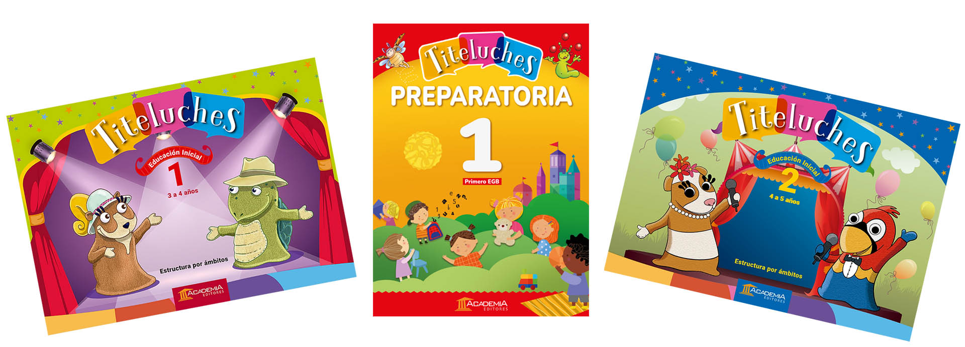 Libros infantiles de la serie Titeluches de Academia Editores